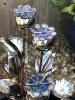 Unique Titanium and copper sculpture and water features