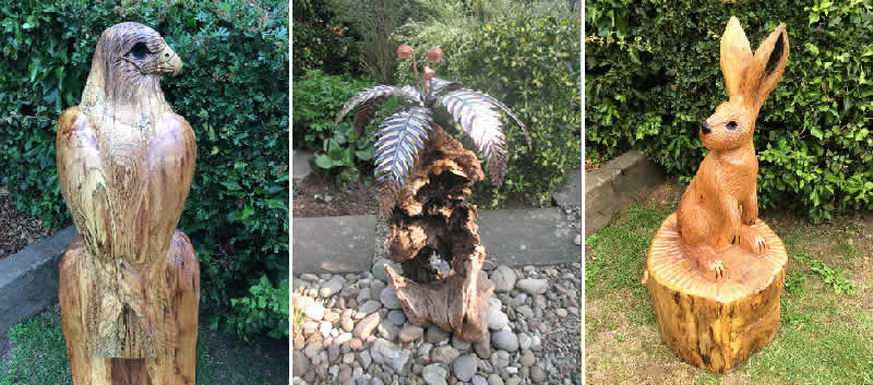 MOSS ART - Unique wooden sculptures, water features, root sculptures