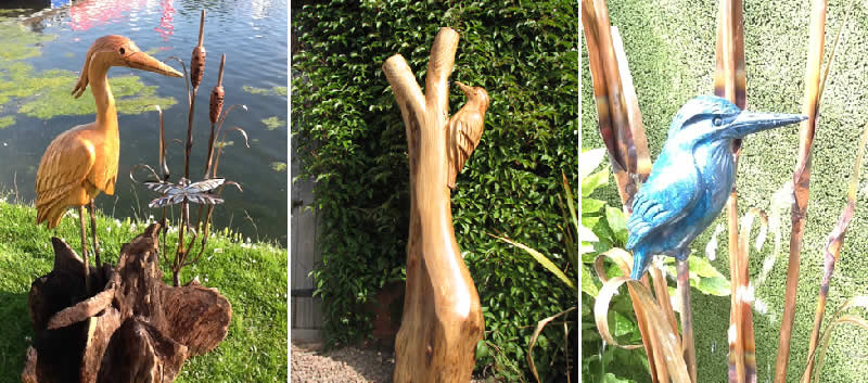 MOSS ART - Unique wooden sculptures, water features, root sculptures